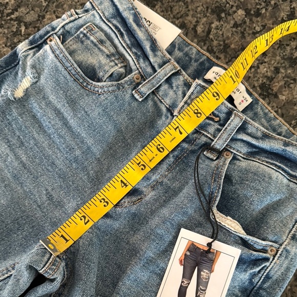 Vanilla star rip and repair ankle denim jeans NWT 0/24 - Picture 11 of 13